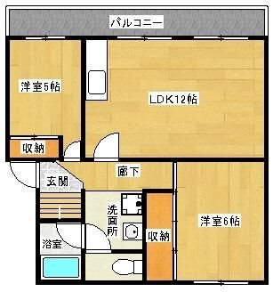 たかみマンション 301号室 間取り