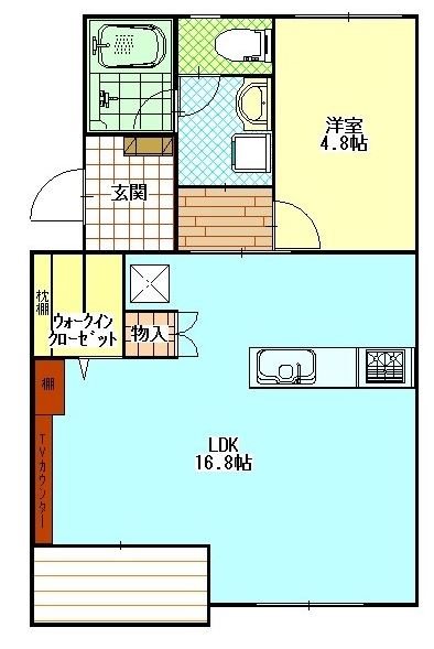 ハイツテクトピア掛川Ⅱ 301号室 間取り