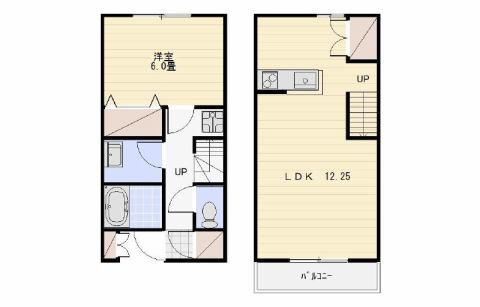 メゾネットYsⅠ Ｂ106号室 間取り