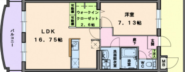 ベルフラワー四番館 間取り図