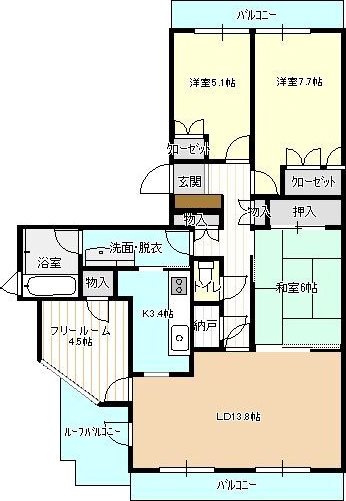 ブライトタウン住吉 間取り