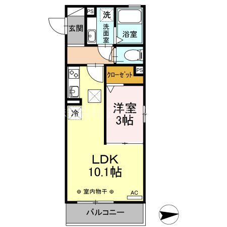 ニュー　ヴィレッジ 間取り図