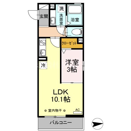 ニュー　ヴィレッジ 間取り図