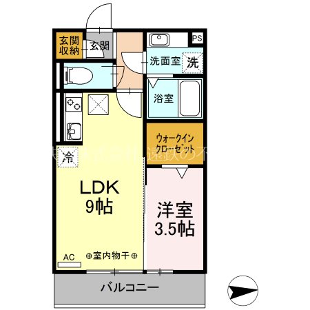 ニュー　ヴィレッジ 302号室 間取り