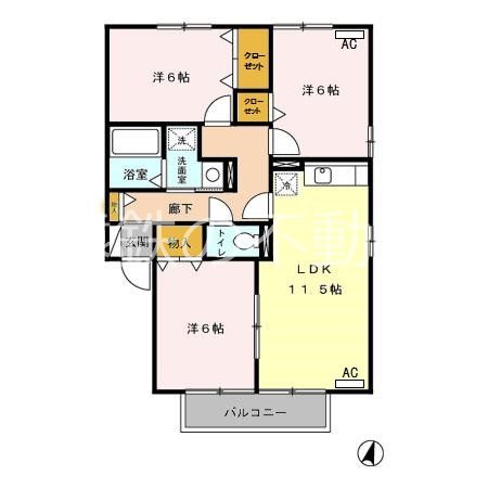 ウィル・フレア　A 間取り図