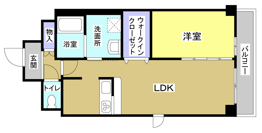 ザ　クレスト元浜 302号室 間取り
