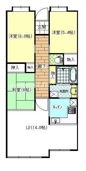 成子坂壱番街(107) 107号室 間取り