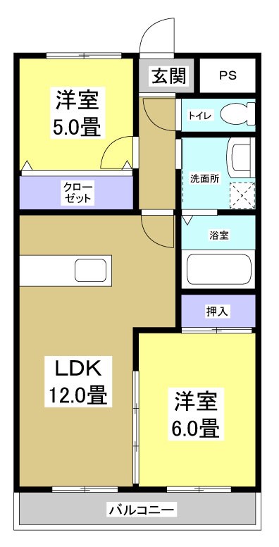 ラ・フォーレ初生 間取り図