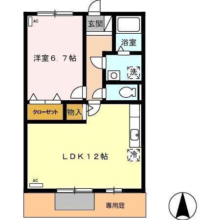 スプルース下俣 間取り図