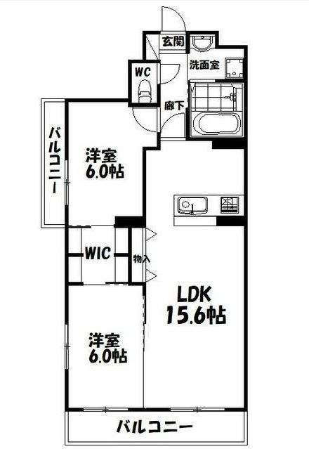 ロゼッタ和合 103号室 間取り