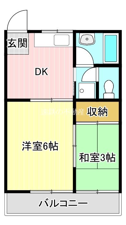 花島ハイツ 205号室 間取り