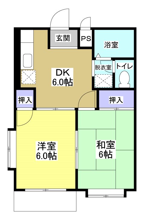 エルデム岡崎Ｂ 105号室 間取り
