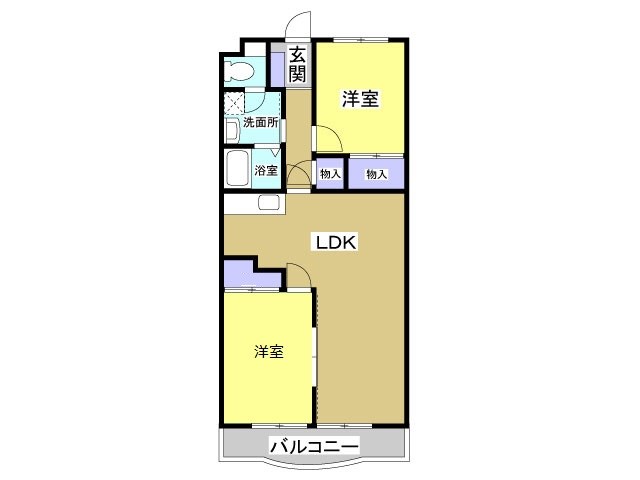 ミレーニア 302号室 間取り