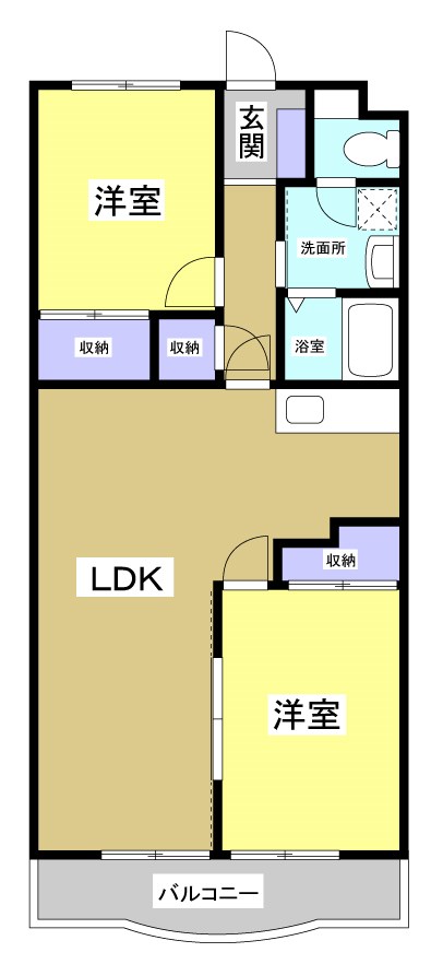 ミレーニア 302号室 間取り