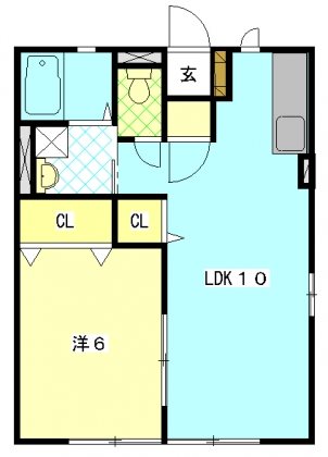 グリーンホワイト 102号室 間取り