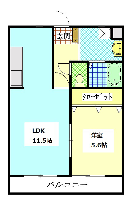 アモリールⅠ 306号室 間取り