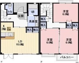 リュミエール 1号室 間取り
