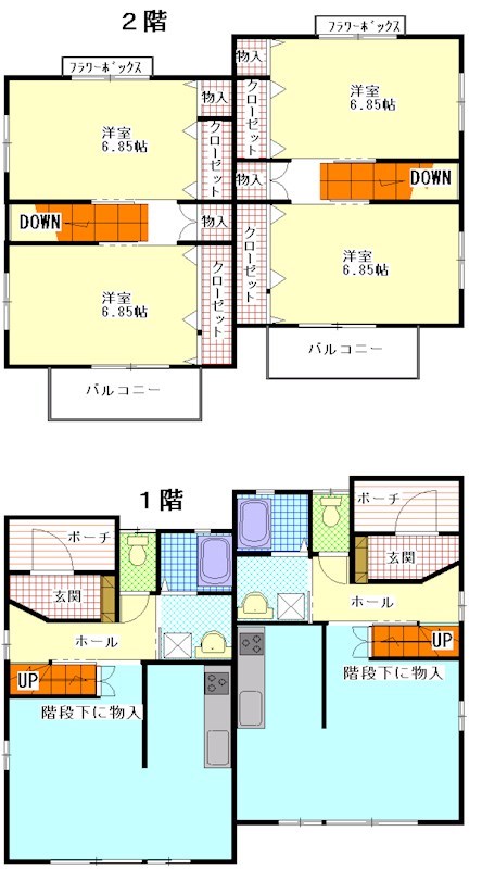 クラールハウスA 間取り図