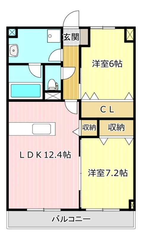 ウィズ・エフⅡ 間取り図