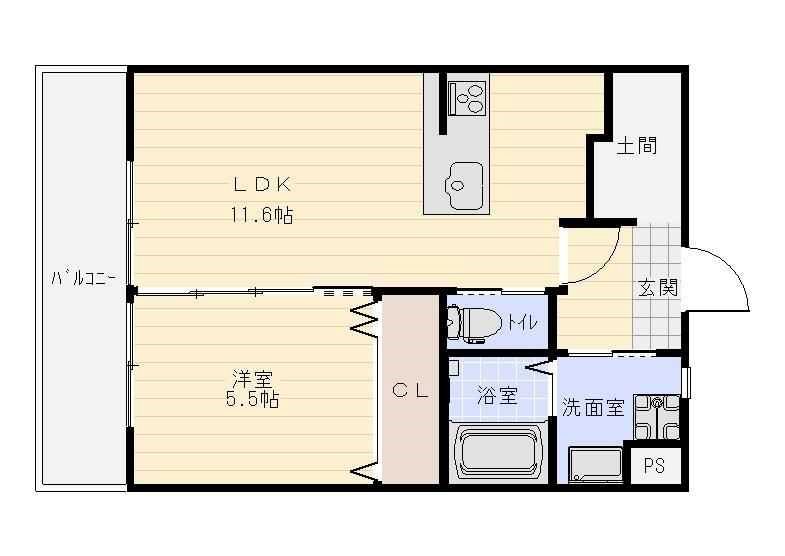 アイ・フラット海老塚 間取り図