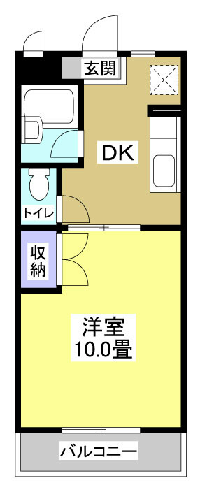 マンションオアシスⅡ 101号室 間取り