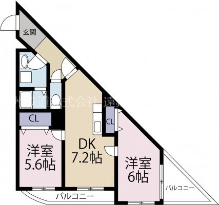 パラシオ萩丘 201号室 間取り