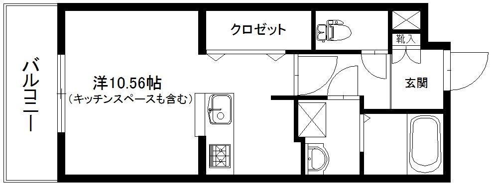 グランストーク北浦 303号室 間取り