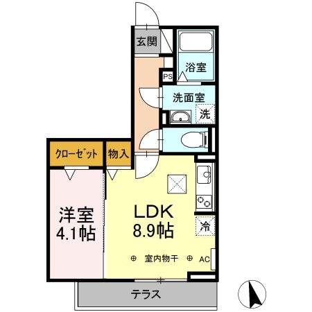 フロンティアＡＨ 間取り図