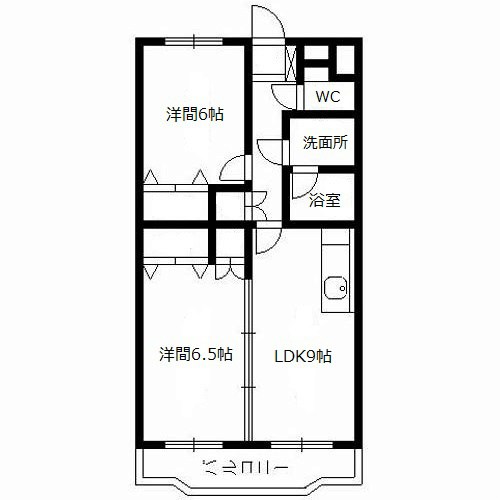 Harvest21　Ｇ-Ⅱ 103号室 間取り