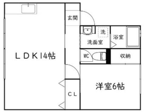 スカイハイツD 間取り図