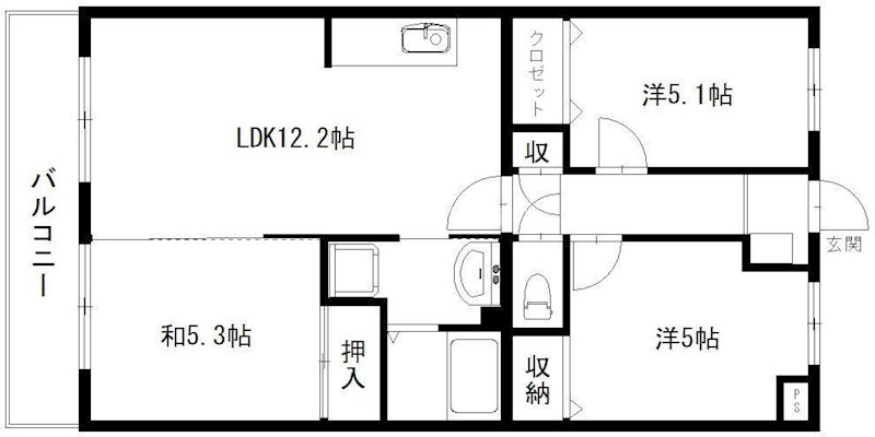 カーサカリーノ 間取り図