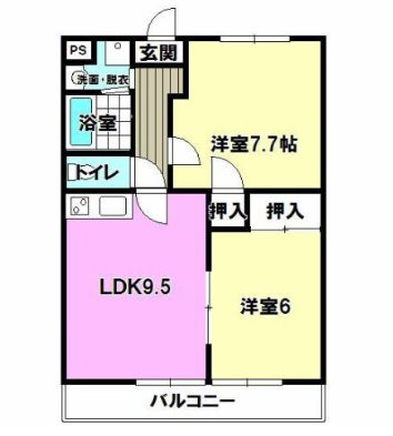 プルミエ 403号室 間取り