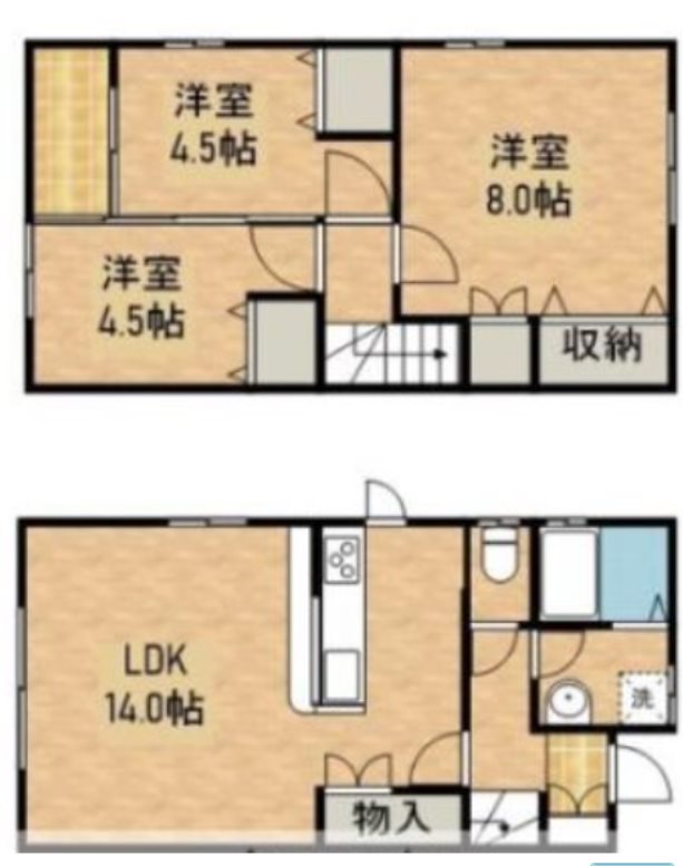 レジデンス天王町  間取り図