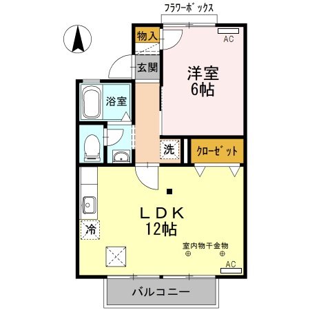 クレール安松 間取り図