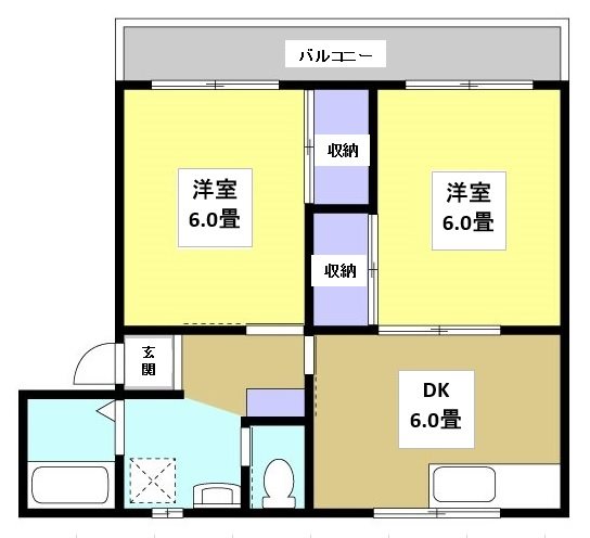 ファミリーハイツ 間取り図