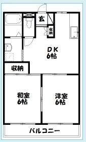 メゾンdeダイエー 307号室 間取り