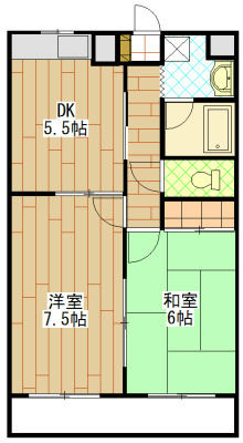 クラフトⅢ 203号室 間取り