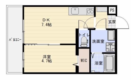 ベレッツア大工町 103号室 間取り