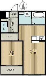 田畑ハイツルシアスⅡ 間取り図