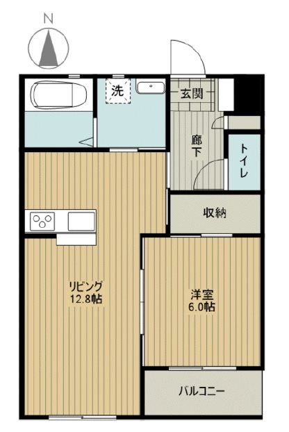 田畑ハイツルシアスⅡ 303号室 間取り