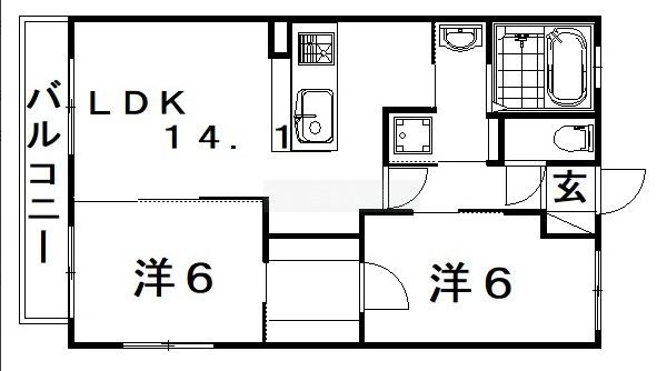 Grandir原島 301号室 間取り