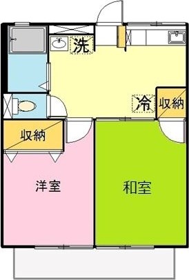 シティハイム北之谷 102号室 間取り