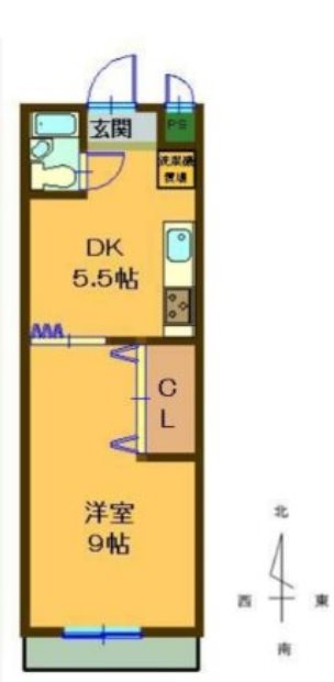 サントピアマンション 303号室 間取り