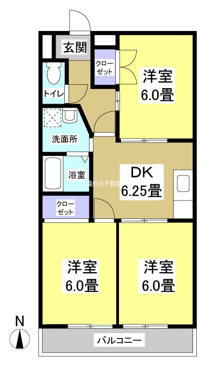 サンレイク和泉 608号室 間取り