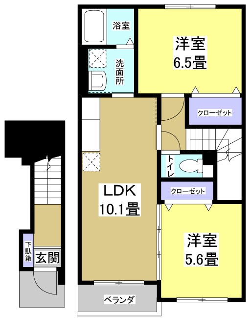 ブリエＵｎ 201号室 間取り