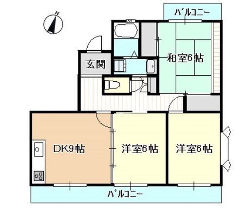 BEL・AIR佐鳴台 間取り図