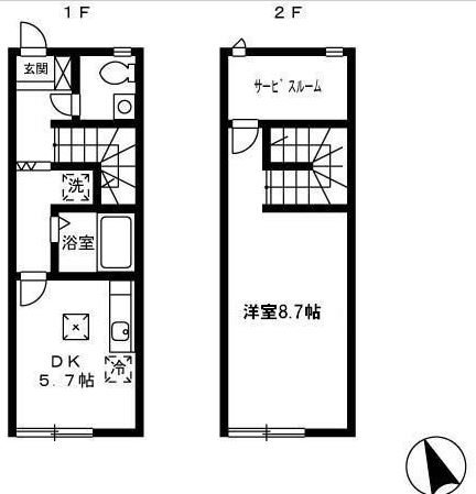ソレーユ中野町A 間取り図