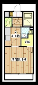 ブラウンコート 203号室 間取り