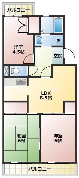 アーバン・ビレッジ 301号室 間取り