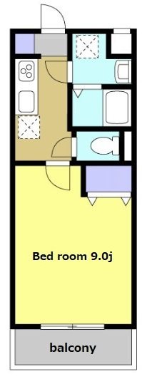 ピンキッシュ 105号室 間取り
